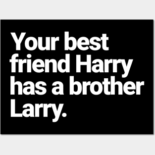 Your best friend Harry has a brother Larry. Posters and Art